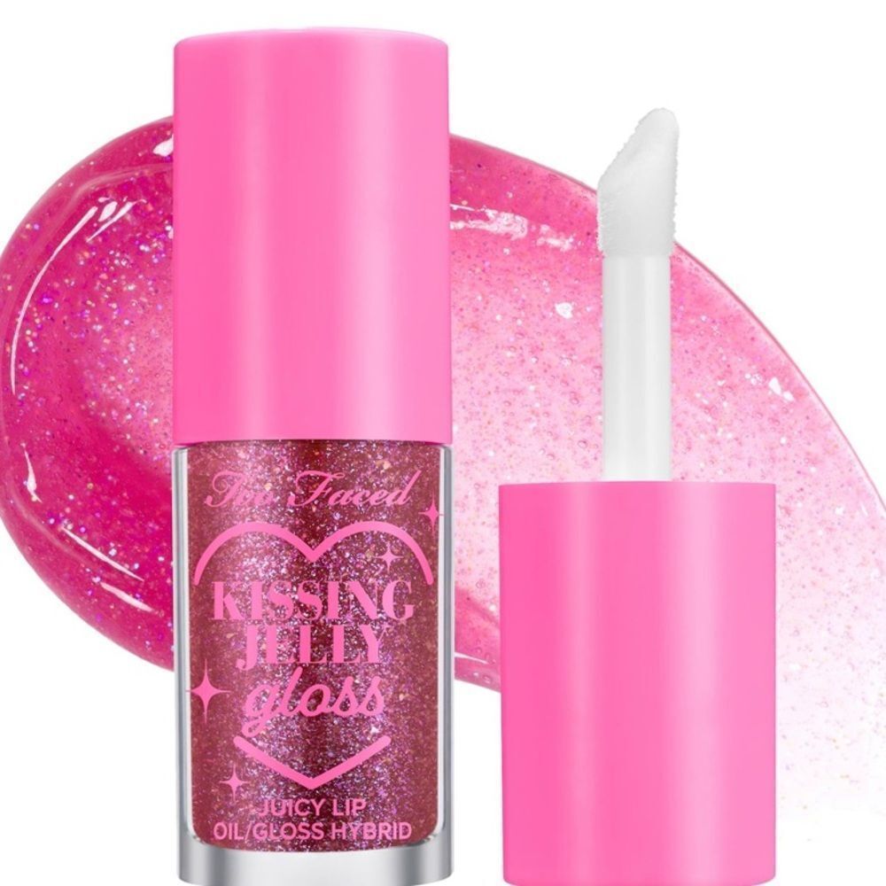 🌻 Too Faced Grape Soda Kissing Jelly Lip Oil Gloss New FullSz